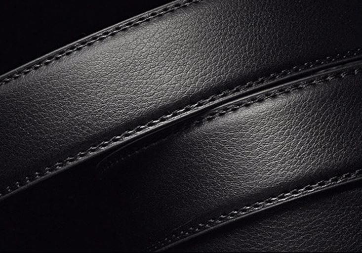 Vittorio Fine - Centura™ Black Leather Belt - Oxford Elegance