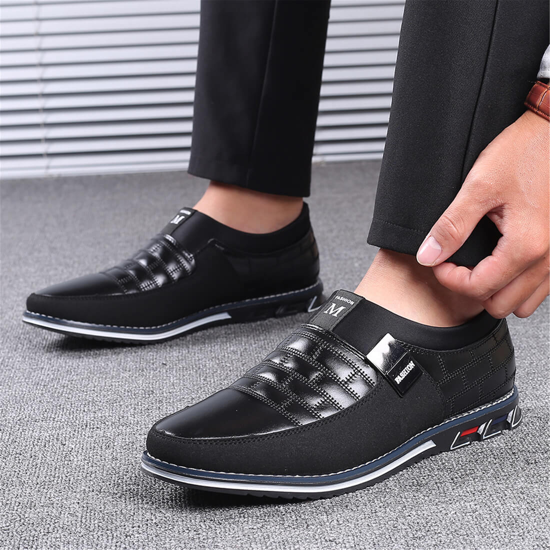 Vittorio Fine - Slip-On Leather Shoes - Oxford Elegance