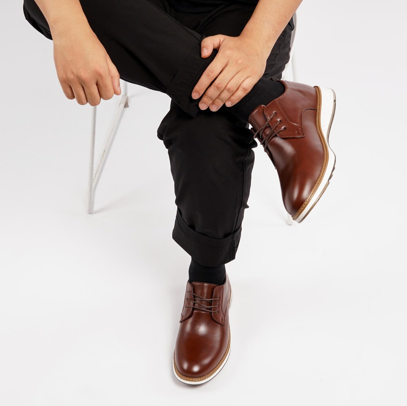 Vittorio Fine - Grandeur Leather Oxford Shoes - Brown