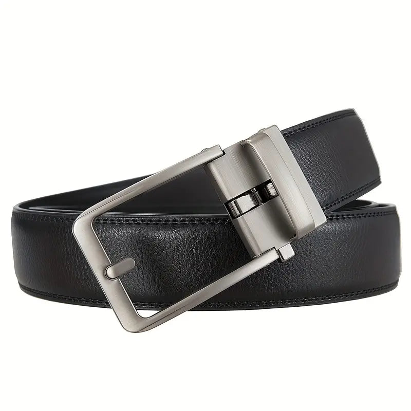 Vittorio Fine - Premium Oxford Casual Leather Belt – OneSize Comfort Black