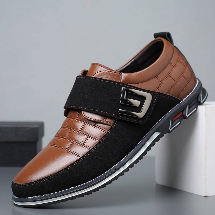 Vittorio Fine - Velcro Leather Shoes - Oxford Elegance