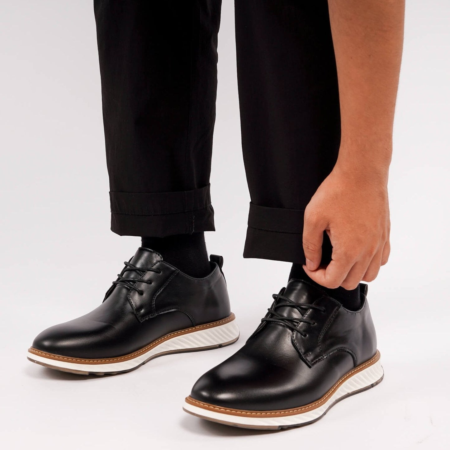 Vittorio Fine - Grandeur Leather Oxford Shoes - Black