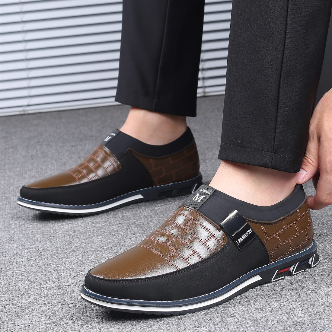 Vittorio Fine - Slip-On Leather Shoes - Oxford Elegance