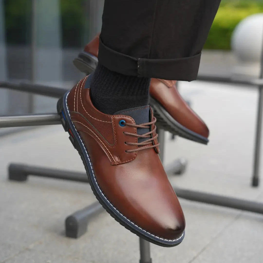 Vittorio Fine - Lisse No-Stripe Dress Shoes - Oxford Elegance