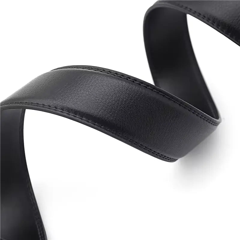 Vittorio Fine - Premium Oxford Casual Leather Belt – OneSize Comfort Black