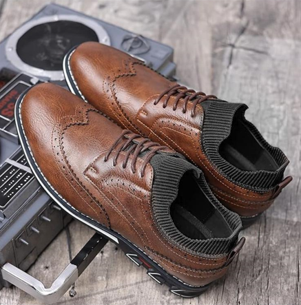 Vittorio Fine - Classic Slip-On Leather Shoes - Oxford Elegance