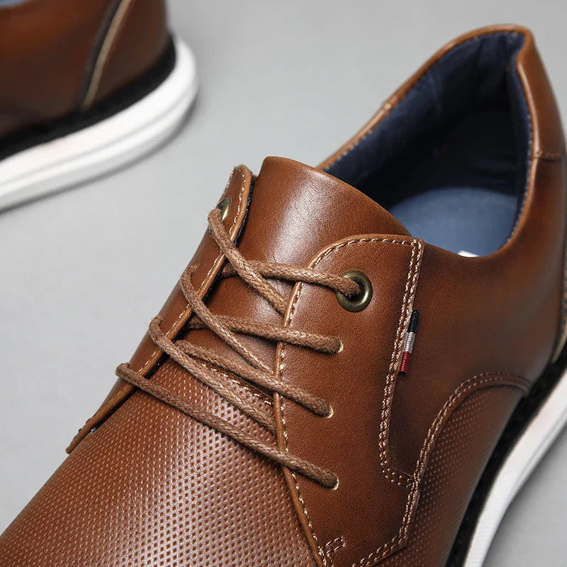 Vittorio Fine - Waterproof Leather Shoes - Brown