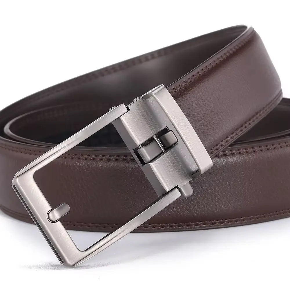 Vittorio Fine - Premium Oxford Casual Leather Belt – OneSize Comfort Brown