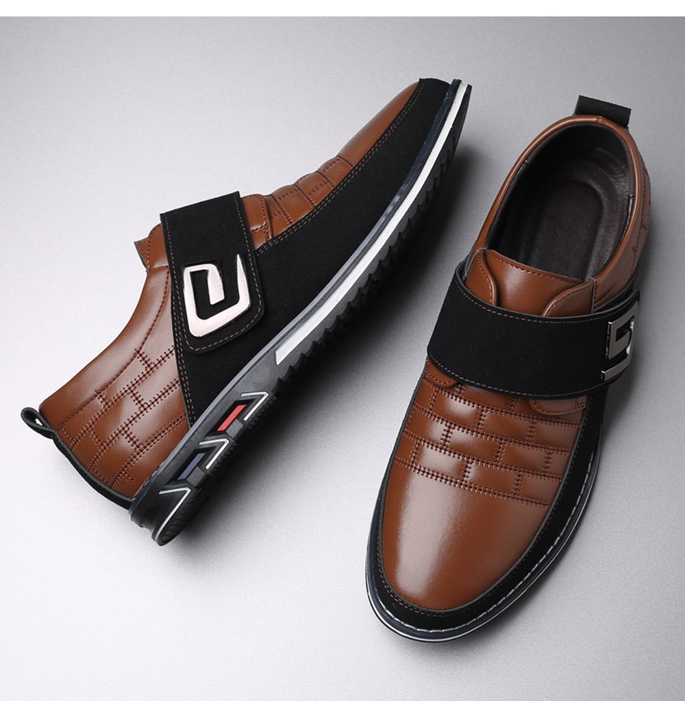 Vittorio Fine - Velcro Leather Shoes - Oxford Elegance