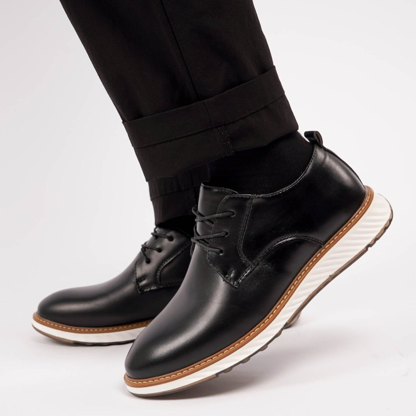 Vittorio Fine - Grandeur Leather Oxford Shoes - Black