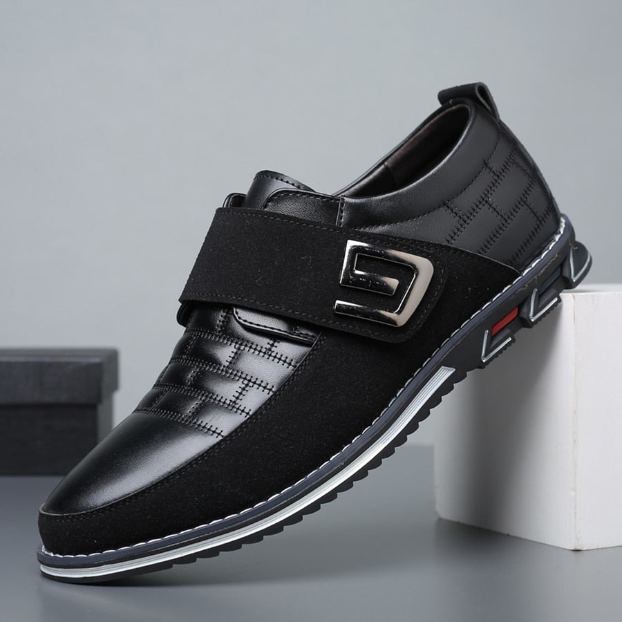 Vittorio Fine - Velcro Leather Shoes - Oxford Elegance