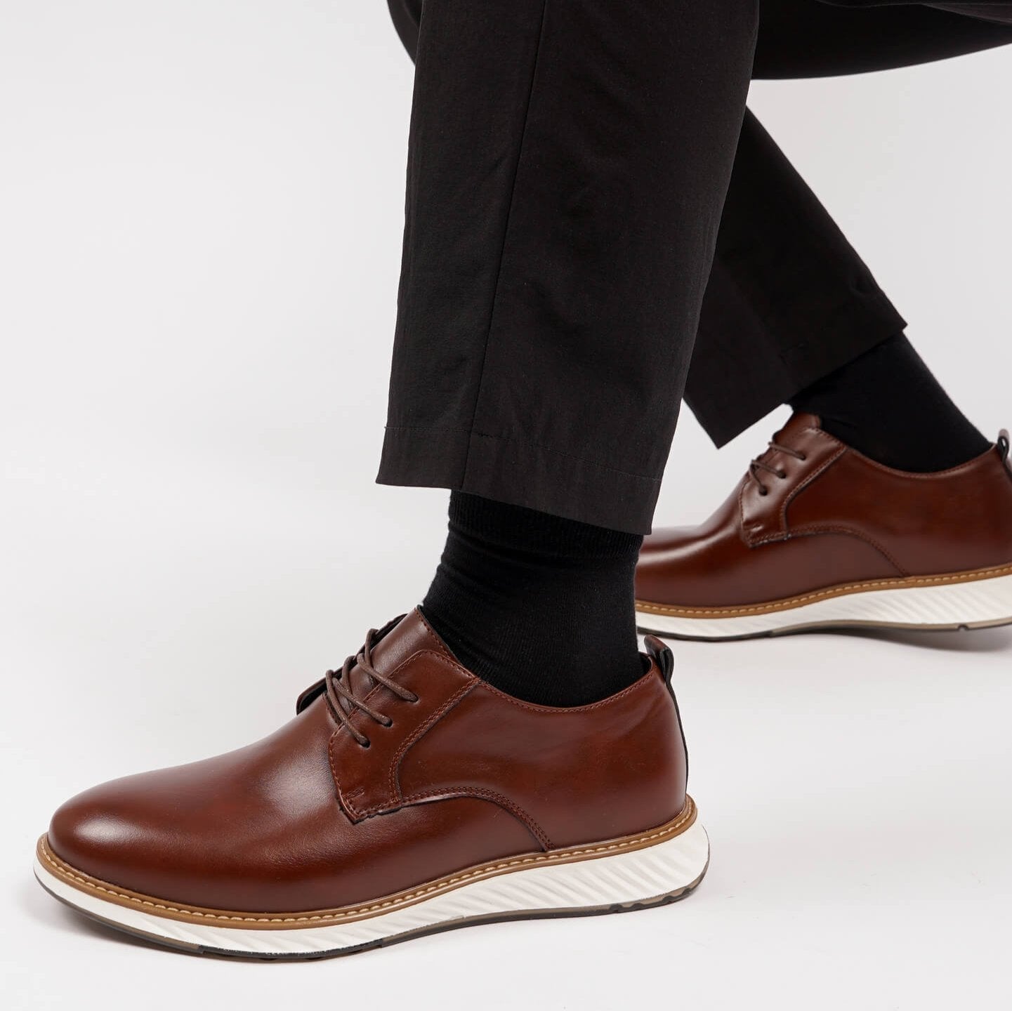 Vittorio Fine - Grandeur Leather Oxford Shoes - Brown