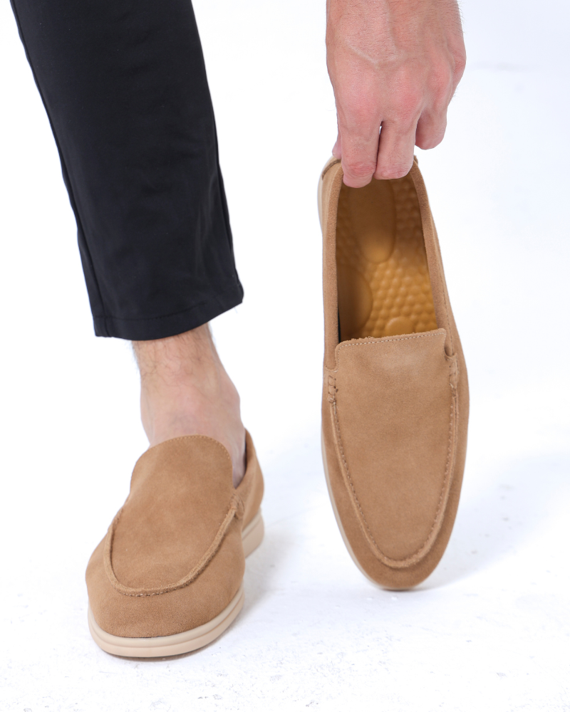 Vittorio Fine - Men’s Premium Suede Loafers – Slip-On Style