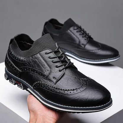 Vittorio Fine - Classic Slip-On Leather Shoes - Oxford Elegance
