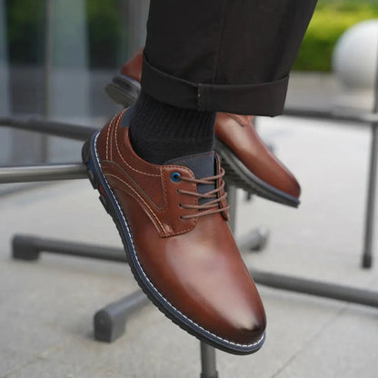 Vittorio Fine - Lisse No-Stripe Dress Shoes - Oxford Elegance
