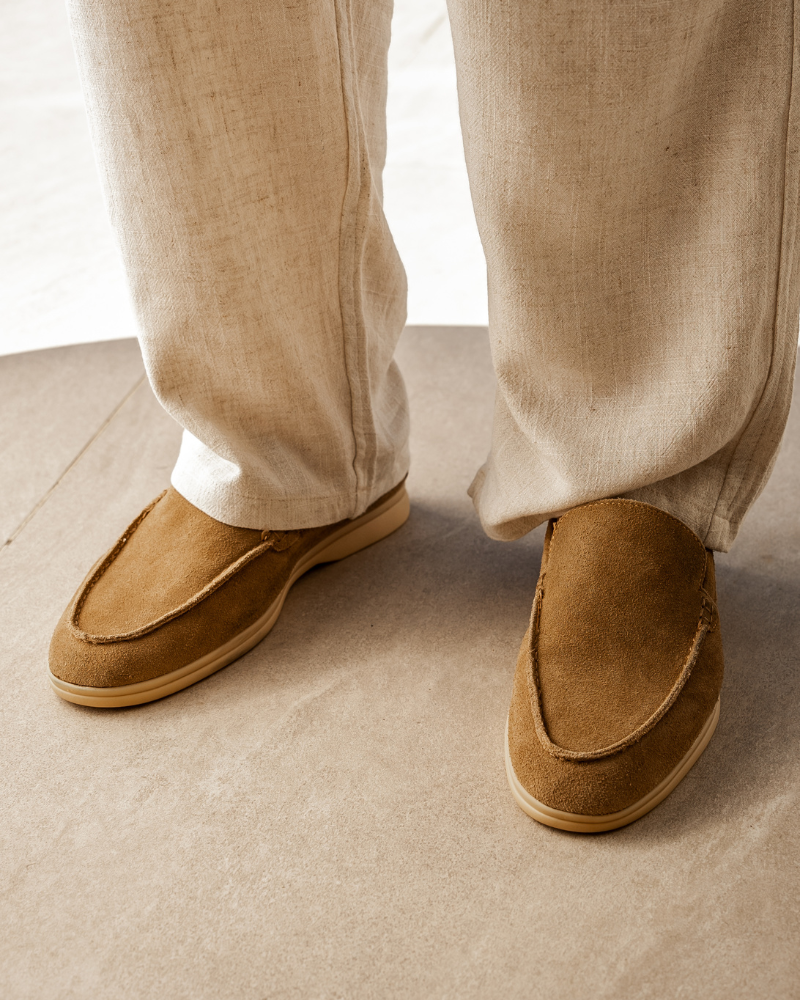 Vittorio Fine - Men’s Premium Suede Loafers – Slip-On Style