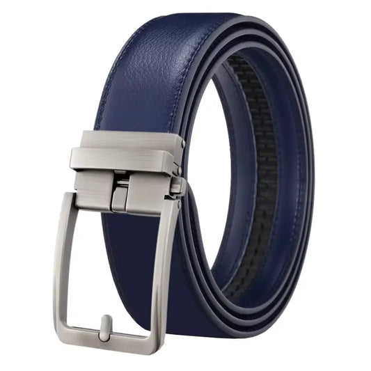 Vittorio Fine - Premium Oxford Casual Leather Belt –  OneSize Comfort Blue