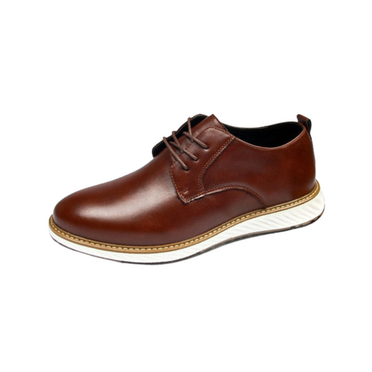 Vittorio Fine - Grandeur Leather Oxford Shoes - Brown