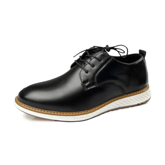 Vittorio Fine - Grandeur Leather Oxford Shoes - Black