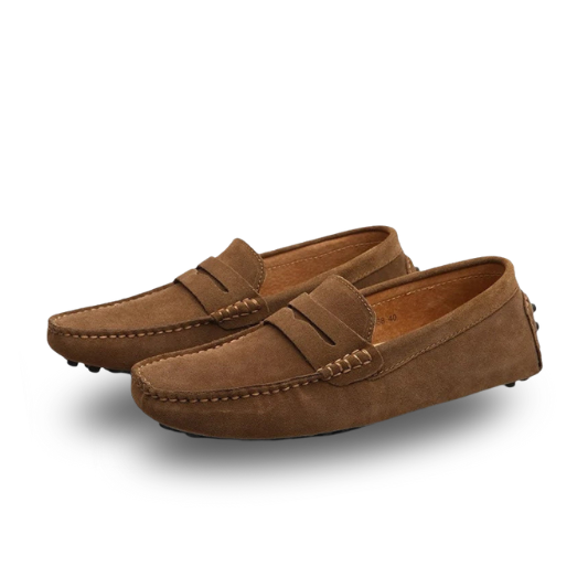 Vittorio Fine - Premium Casual Loafer – Soft Suede Brown