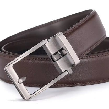 Vittorio Fine - Premium Oxford Casual Leather Belt –  OneSize Comfort Brown
