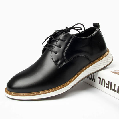 Vittorio Fine - Grandeur Leather Oxford Shoes - Black